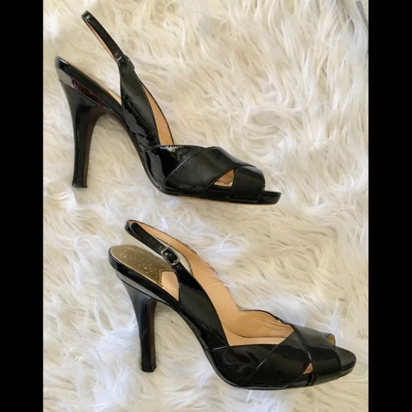 Cole Haan + Nike Air Open Toe Black Patent Leather - Picture 6 of 12